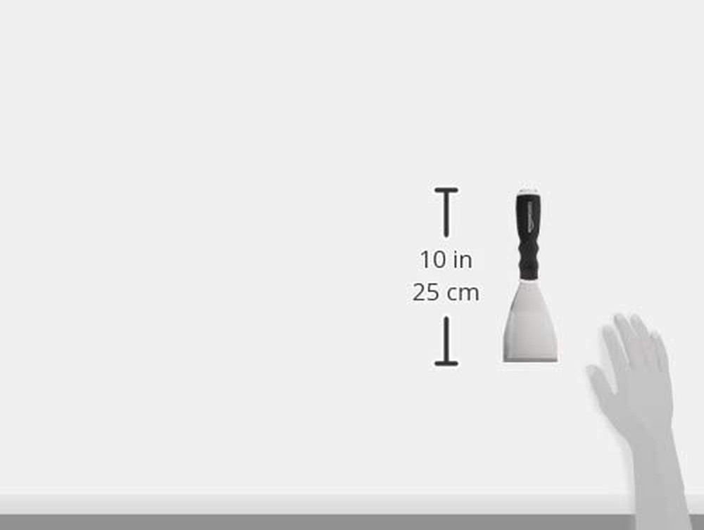 Soft Grip Bent Scraper with Pole Socket, Heavy-Duty Hammer End for High-Reach Sc