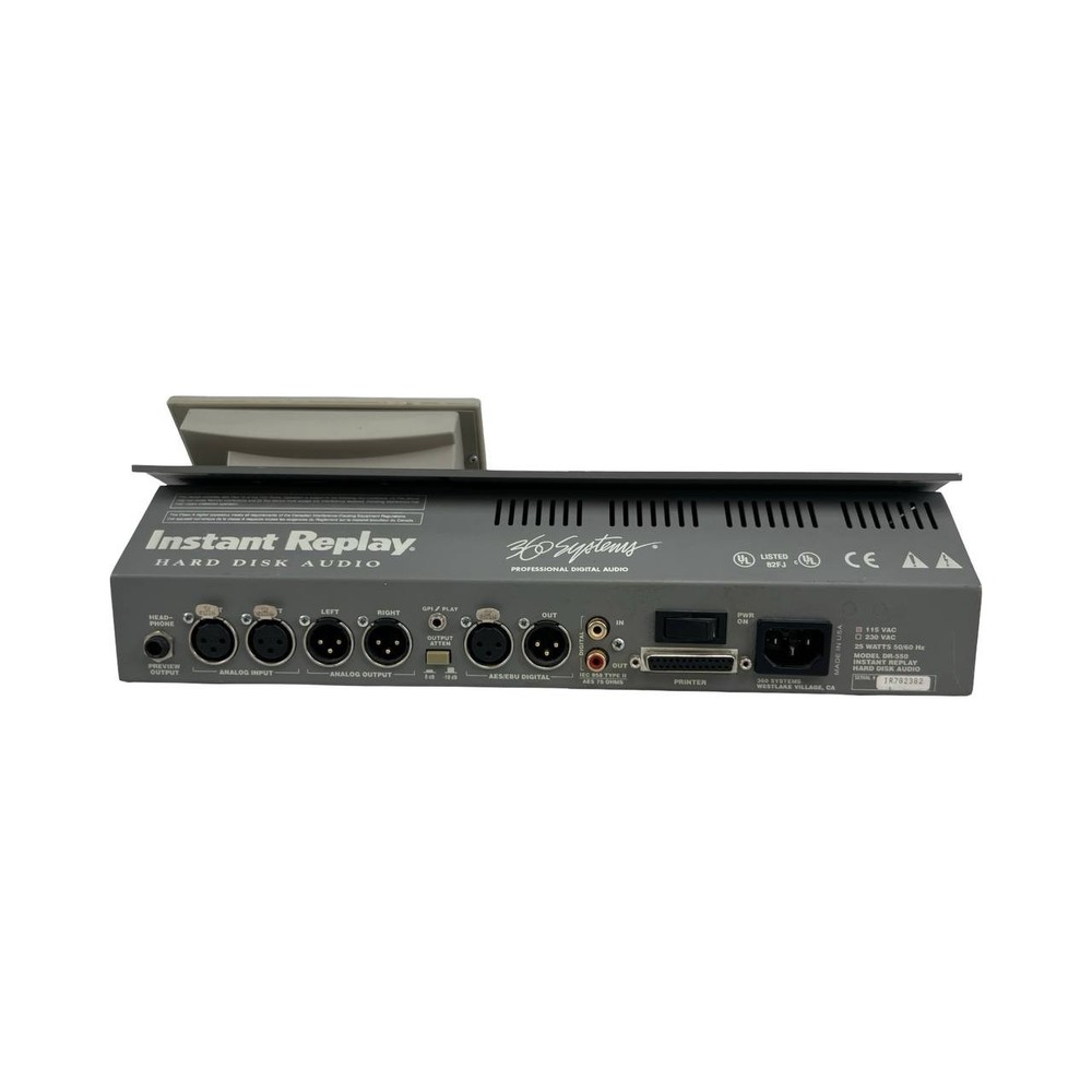 360 Systems Instant Replay DR-550 Hard Disk Audio Player - Powers On - UNTESTED