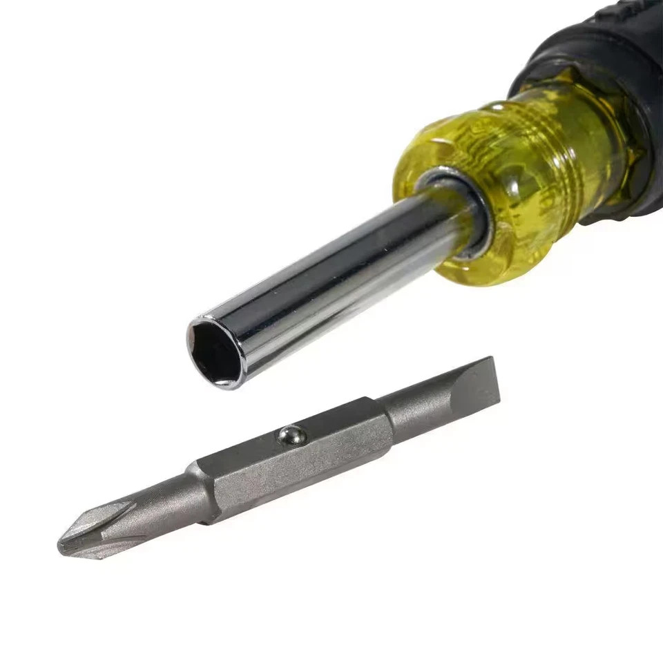5-In-1 Screwdriver/Nut Driver- Cushion Grip Handle