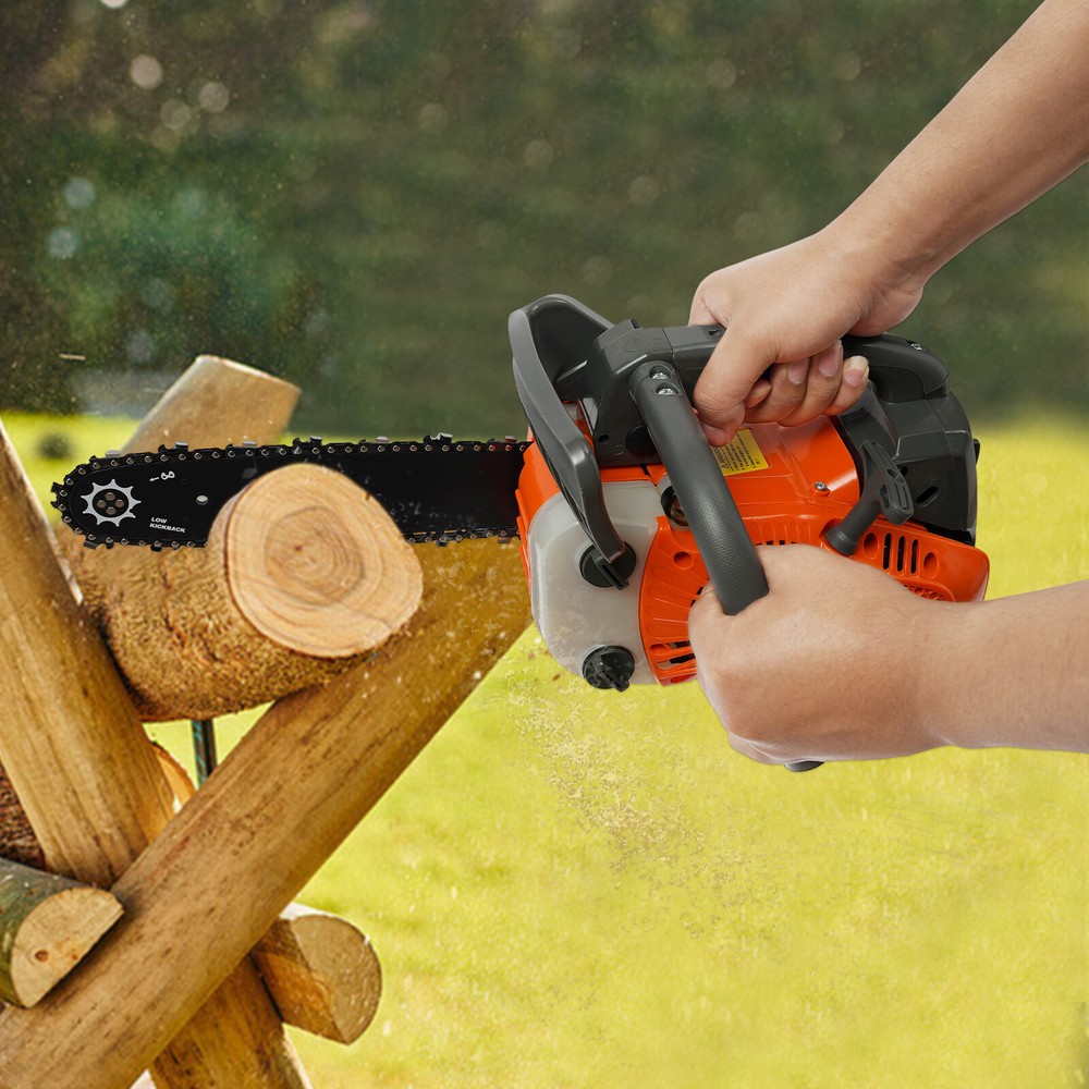 25.4cc 2-Stroke Petrol Powered Engine Chainsaw Top Handle Chainsaw Manual Start