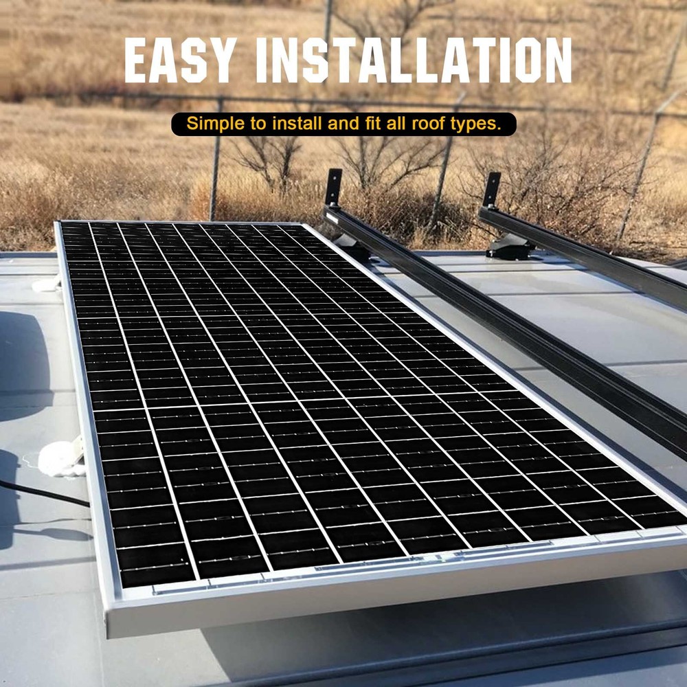 100W 12V Solar Panel High Efficiency Monocrystalline PV Module for Home Camping