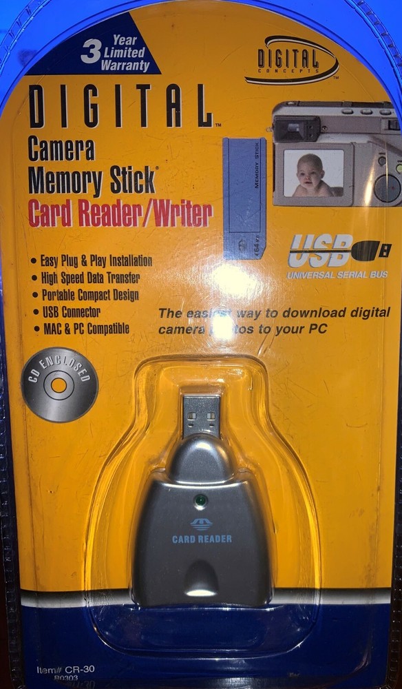 DIGITAL CONCEPTS CAMERA MEMORY STICK CARD READER / WRITER