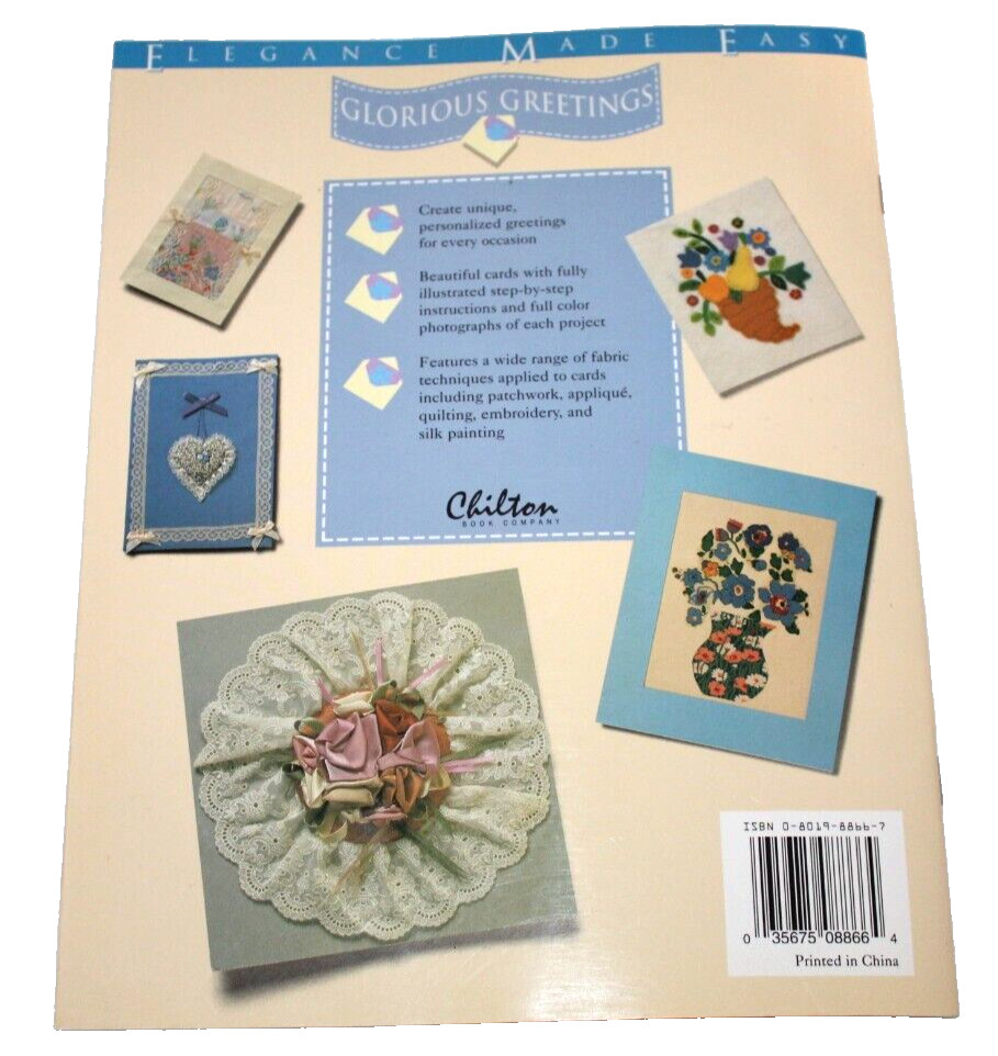 Fanciful Fabrics Glorious Greetings Applique Pattern Book Kate Twelvetrees