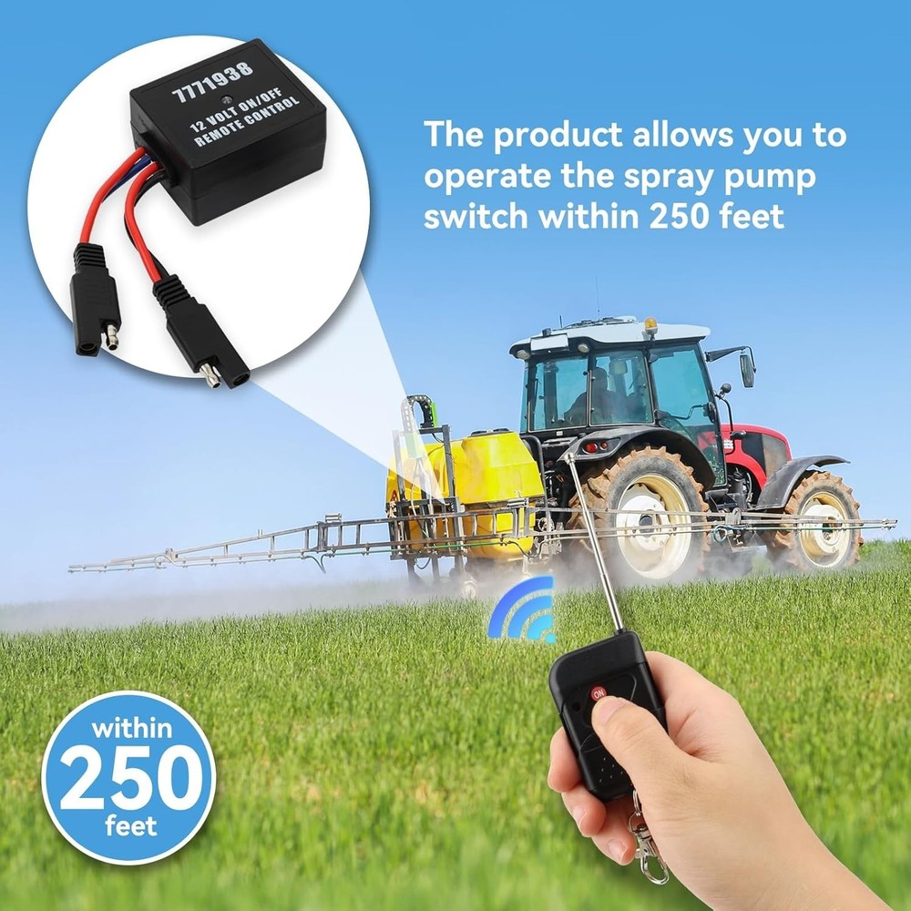 Lightweight 12 Volt Wireless Remote - Seamless Control with Convenient Clip