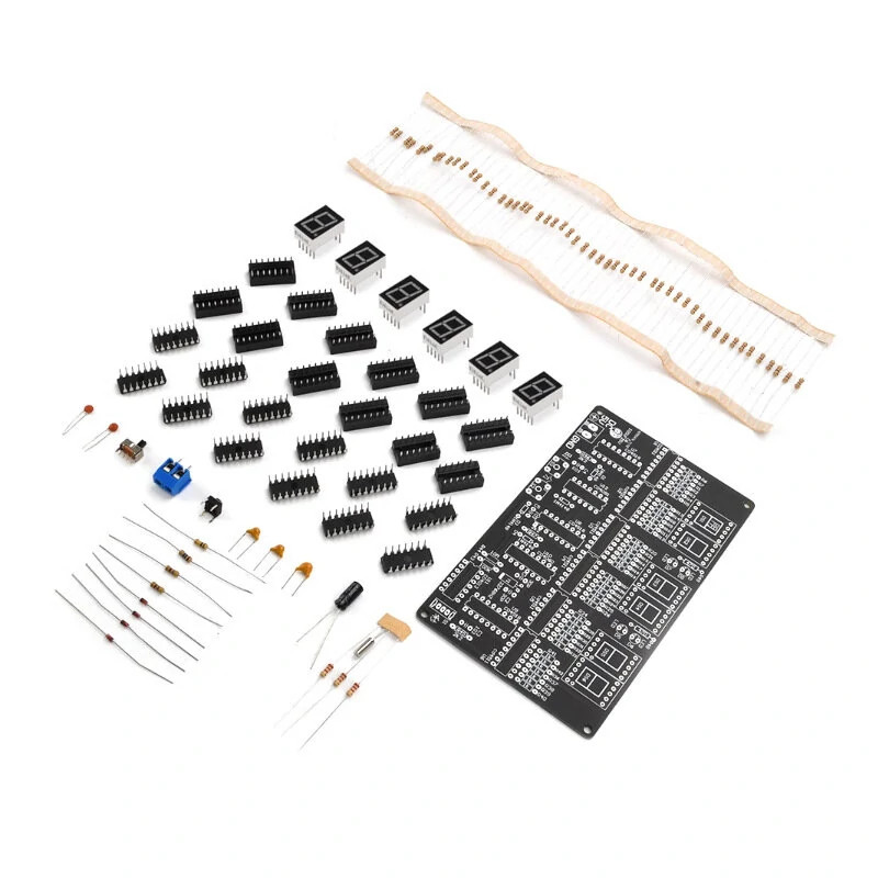 6-Digit DIY Clock Kit Soldering Practice 4.5–5.5V DC