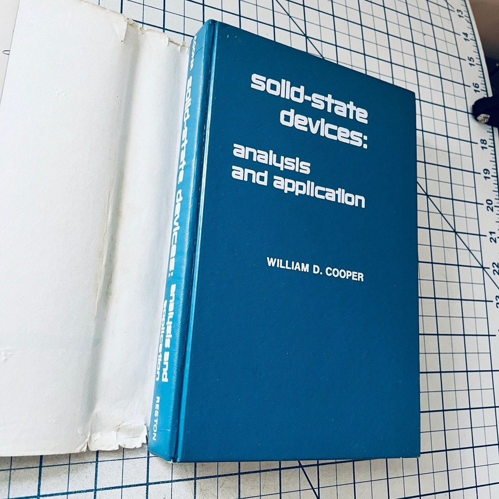 Solid-State Devices Analysis and Application 1974 Electronics William Cooper