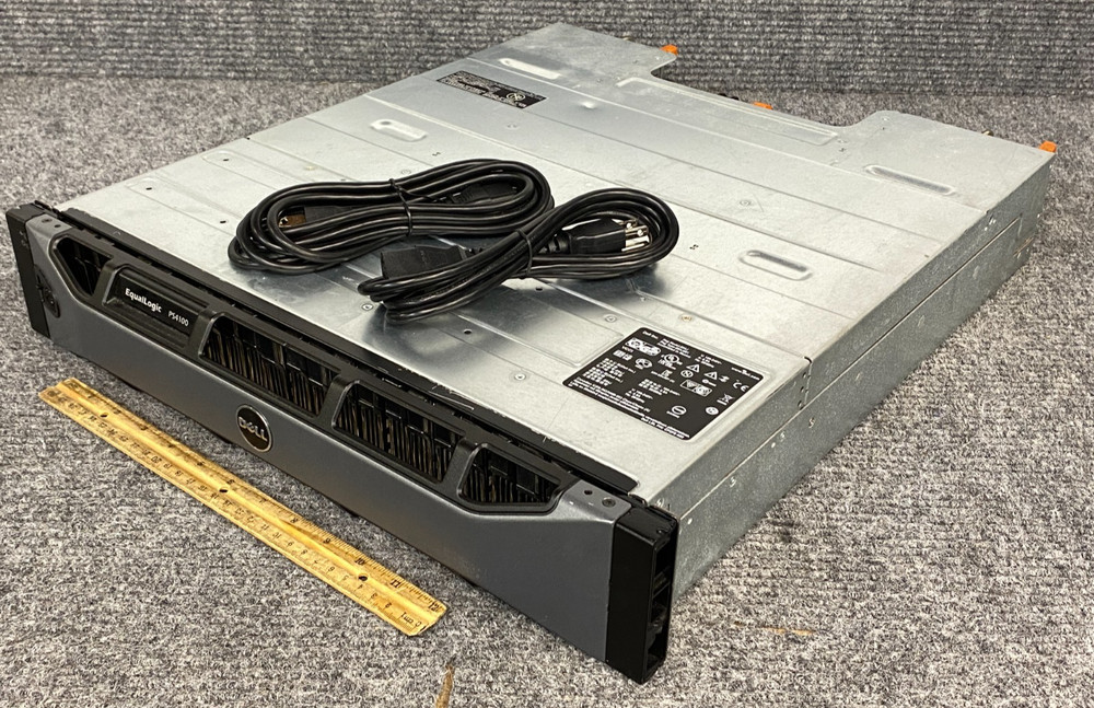 Dell EqualLogic PS4100 Storage Array, No Drives, 2x Controller Modules w/ Cord