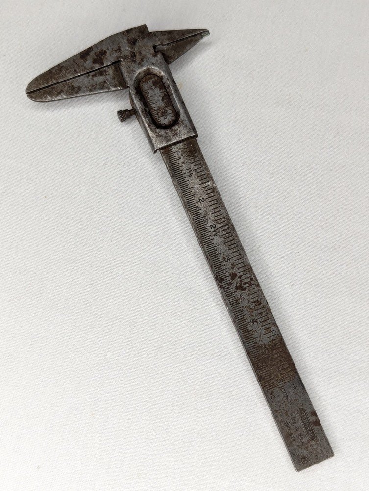 General No. 621 USA Vernier Caliper - Rusty and Bent