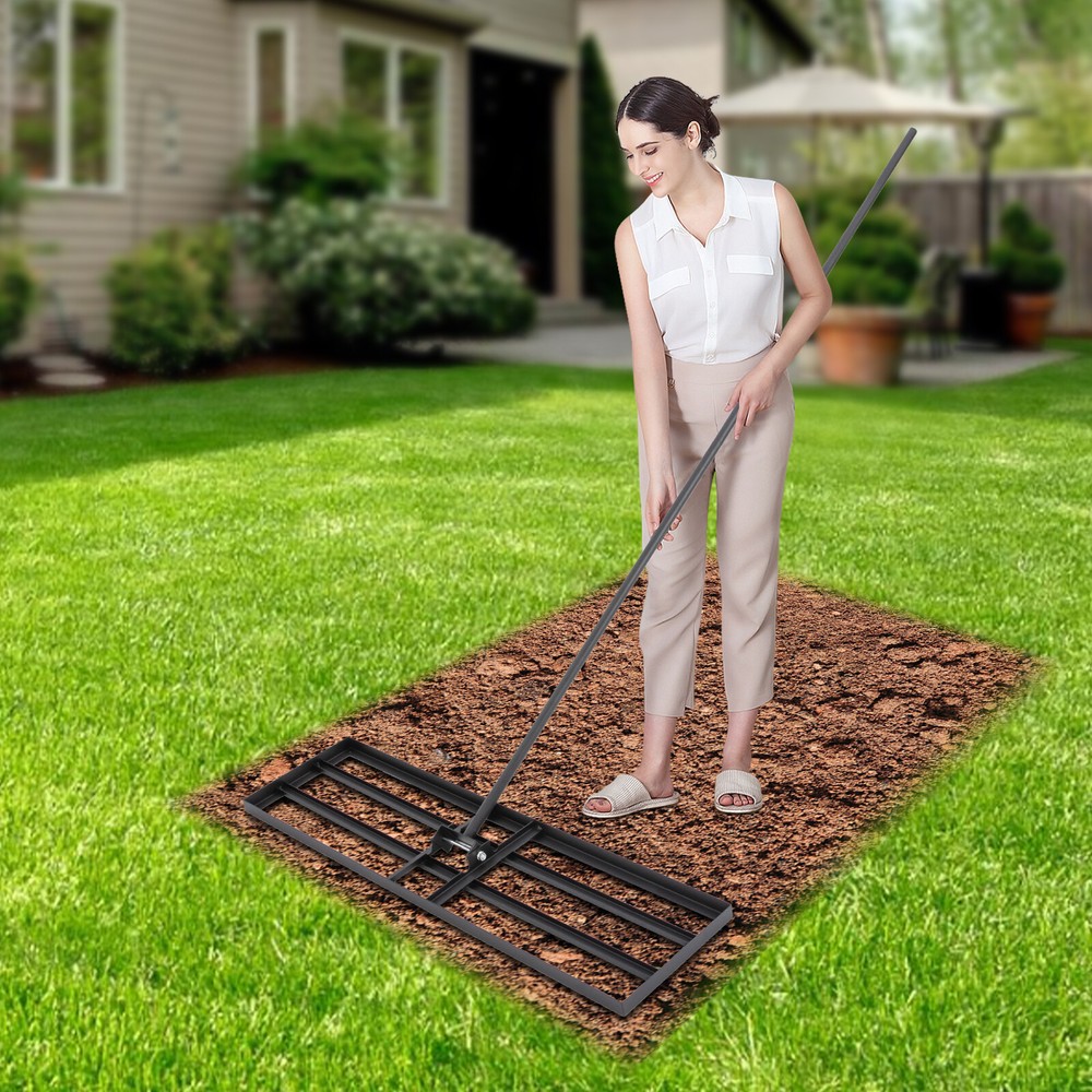 Lawn Leveler Tool with 1.75m Handle for Easy Garden Leveling