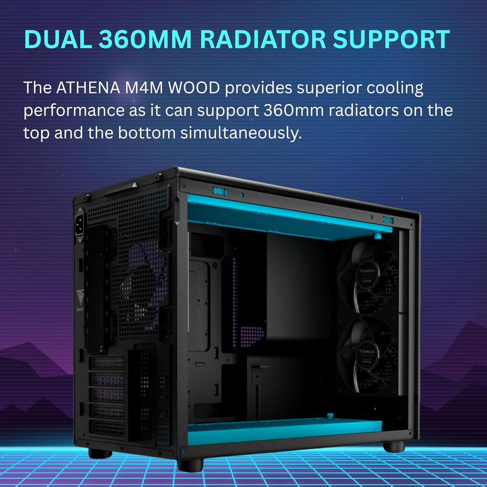 Micro‑Tower Gaming PC Case, Mesh Front Panel with RGB Strip & 3×120 Mm Prebuilt