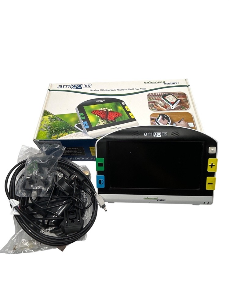 Amigo HD Enhanced Vision Handheld Digital Magnifier 7" LCD Tested