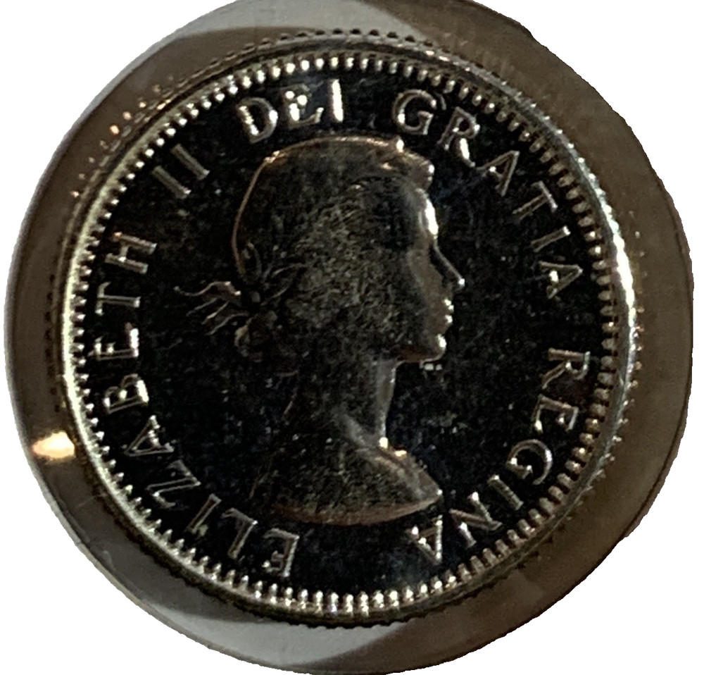 💥1963 Canada Proof Like Silver 10 CENT, BU⭐ASW: 0.0594oz⭐
