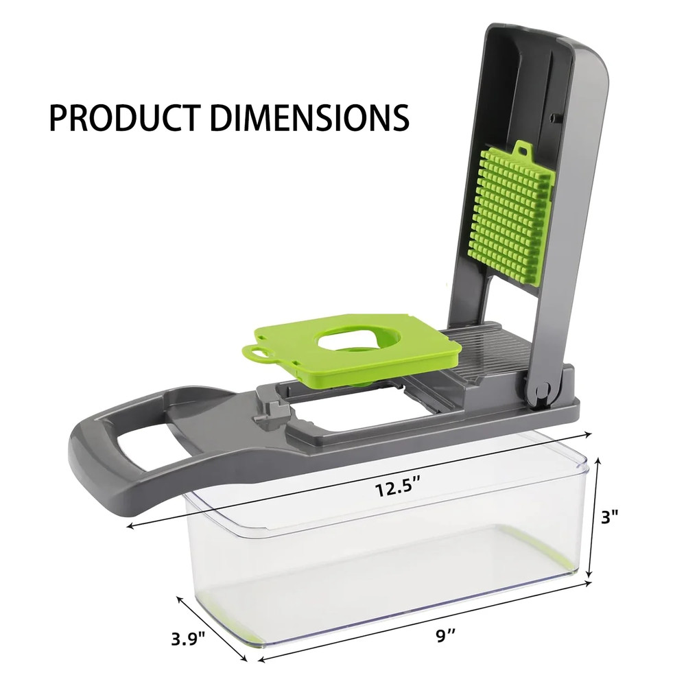 17-in-1 Vegetable Chopper - Multi-Function Kitchen Gadget with Container