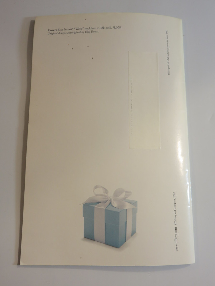 Tiffany & Co. ~ Holiday Selections 2000 Catalog