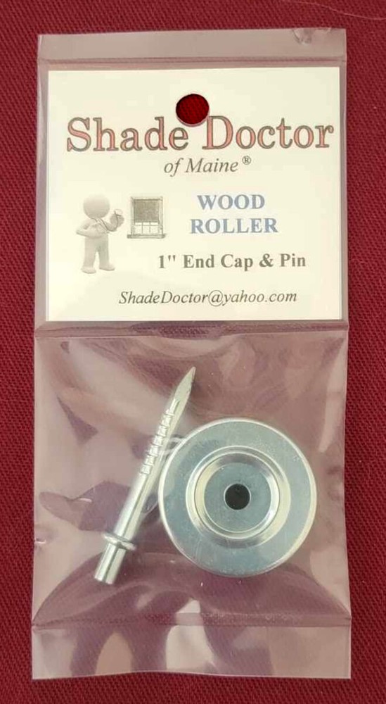 END CAP & PIN for 15/16" or 1" WOOD ROLLER