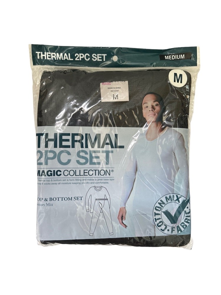 thermal top and bottom set mens size medium deadstock NWT