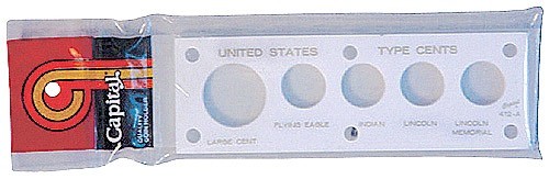 Capital Holder Plastic Case Capsule For US Type Cent Coins White Free Post New