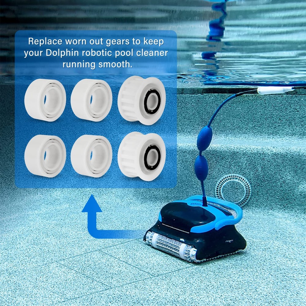Automatic Robotic Pool Cleaner Replacement Parts, Guide 3884997-R6, White