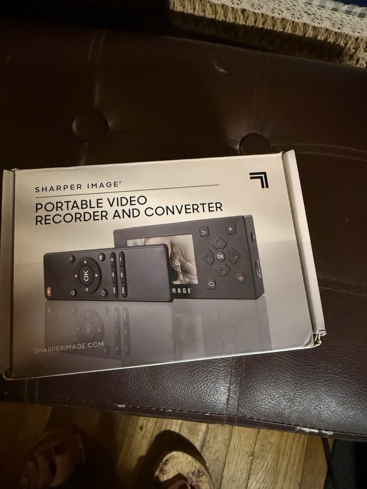 SHARPER IMAGE PORTABLE VIDEO RECORDER AND CONVERTER NEW IN BOX