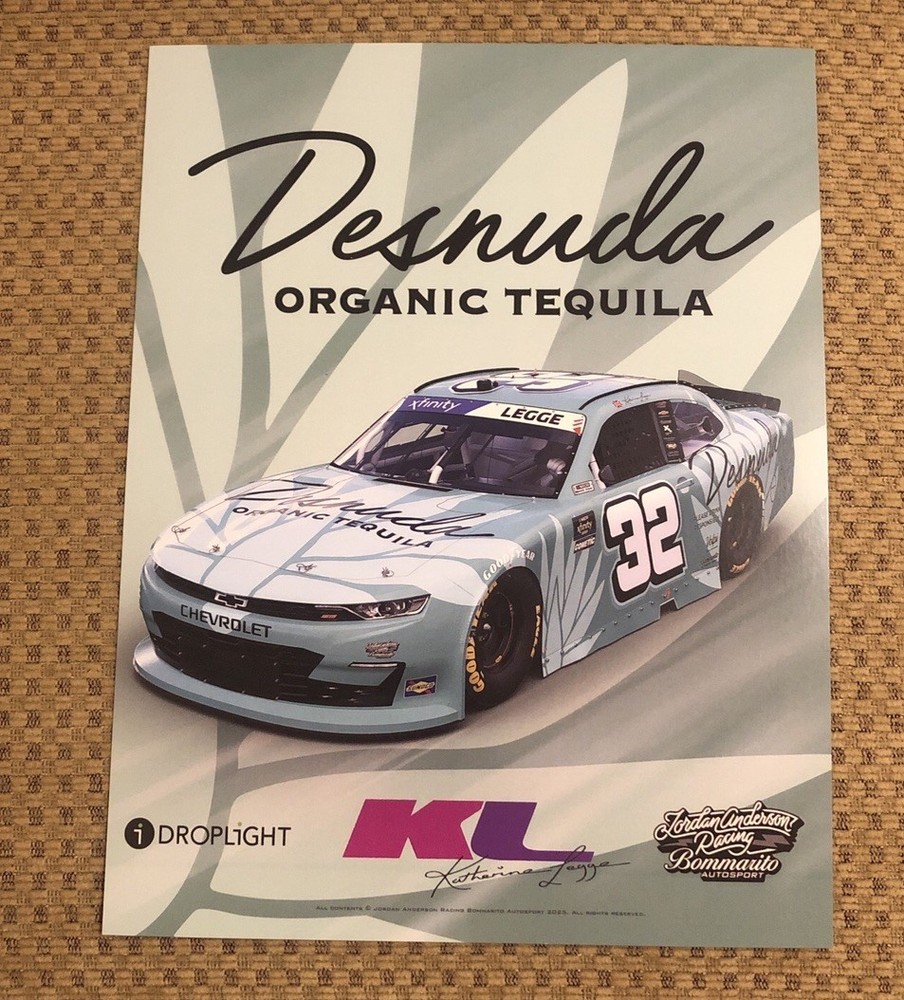 Nascar Xfinity Driver #32 Katherine Legge Desnuda Tequila 2025 Postcard