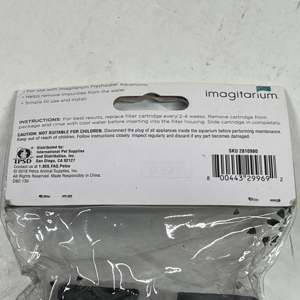 Imagitarium Potable Water Filter Replacement Cartridge D - 2 Pack for Aquariums