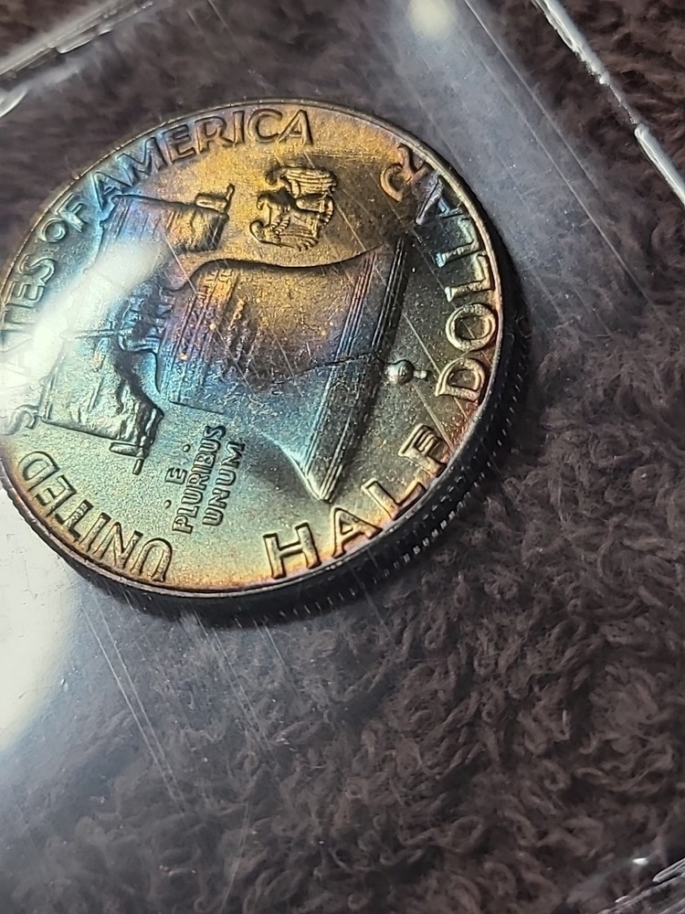 1963 franklin half dollar 🌈 Toned🌈