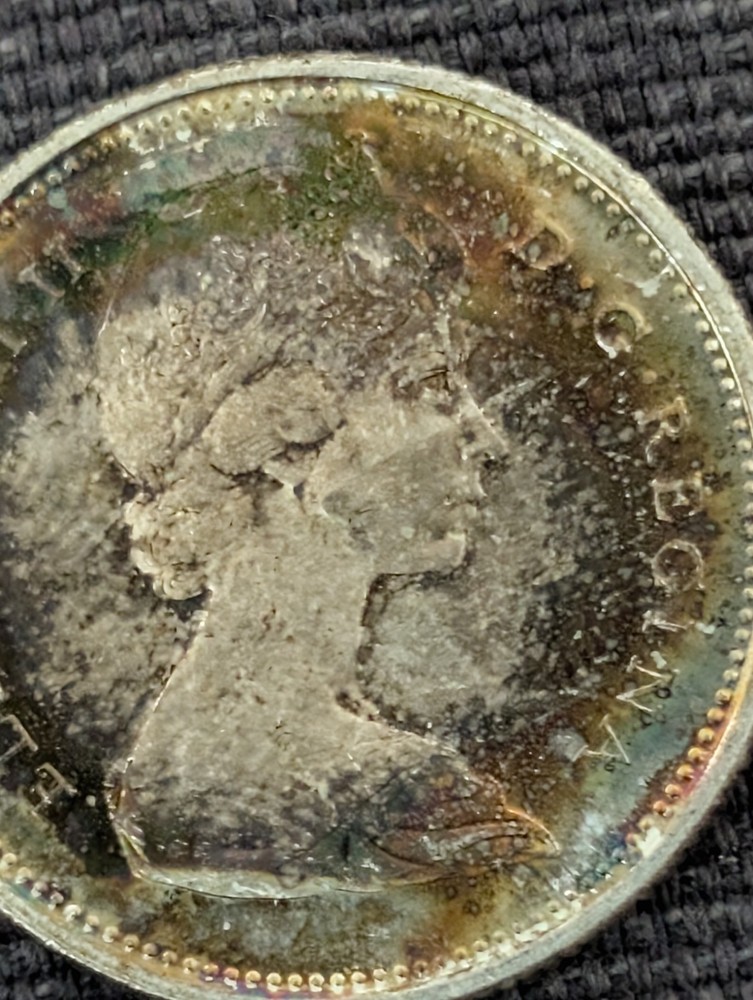 Quantity (2} 1968 Canadian Silver Quarter As Shown, Read Description