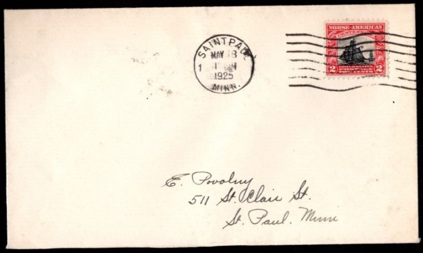 Norse American Issue FDCs,  SC# 620 and 621, back flaps closed