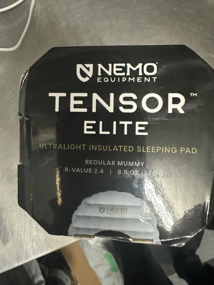 Nemo Tensor Elite Sleeping Pad New in box 8.5 ounces!