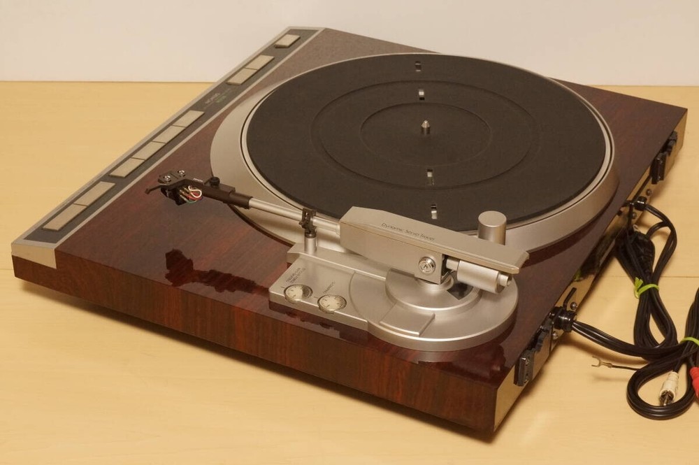 DENON DP-45F Direct Drive Automatic Turntable Brown Good