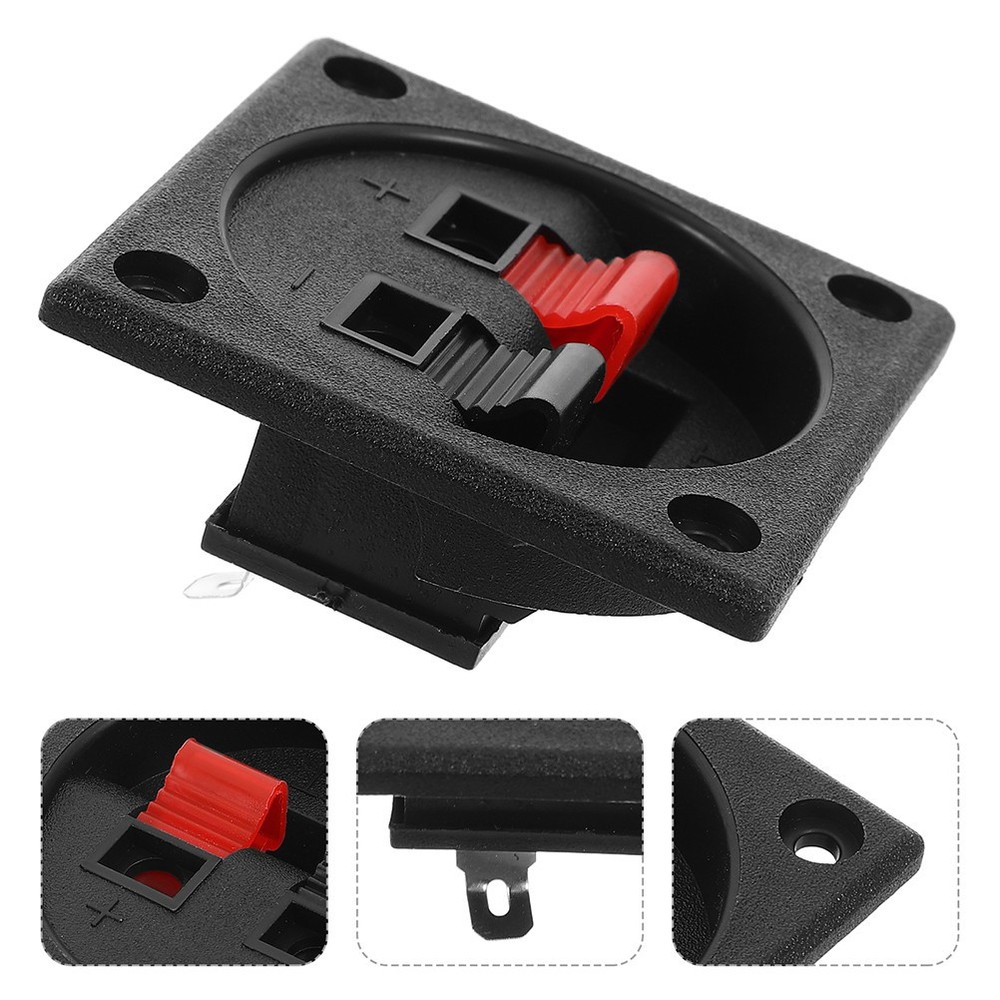 2 PCS Subwoofer Box Speaker Terminal Plates Binding Post Car Accessory