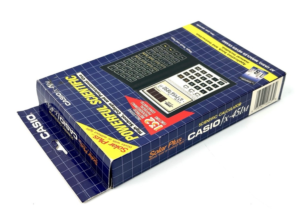 NOS Casio FX-451M Powerful ScientificCalculator Solar Plus 132 Functions