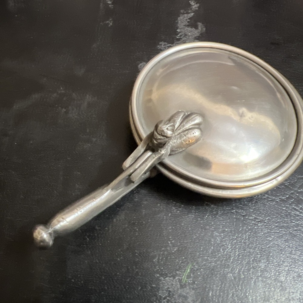 Vintage Pewter Peltro Lidded Ashtray