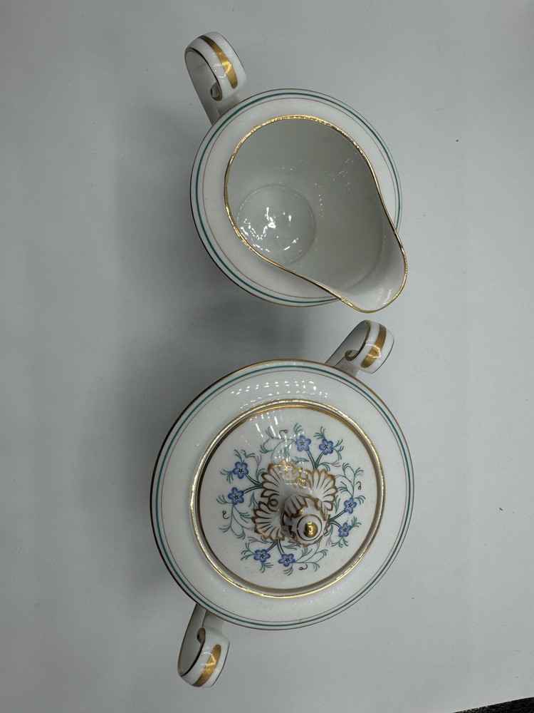 Noritake Granada Creamer And Covered Sugar Set 3063