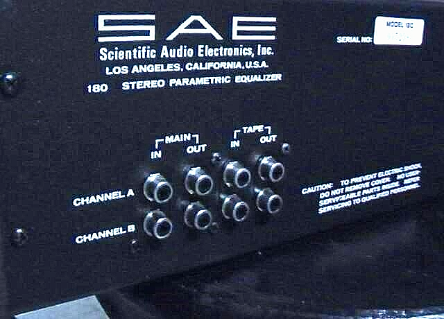 SAE 180 Parametric Equalizer with Wooden Side Panels. Uber Rare!