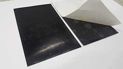Neoprene Sheet Rubber SOLID 1/4" Thk x 2" W x 10-Ft Strip w/ Peel-Back Adhesive