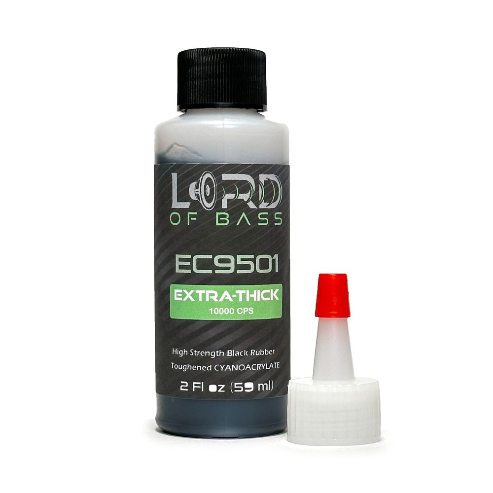 2oz Black Rubber Toughened Extra Thick CA Glue bottle 10000CPS