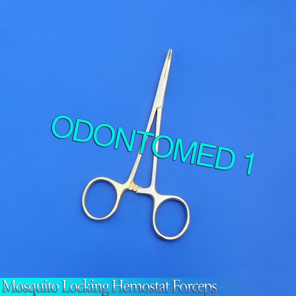 3 MOSQUITO LOCKING HEMOSTAT FORCEPS 5" CVD GOLD
