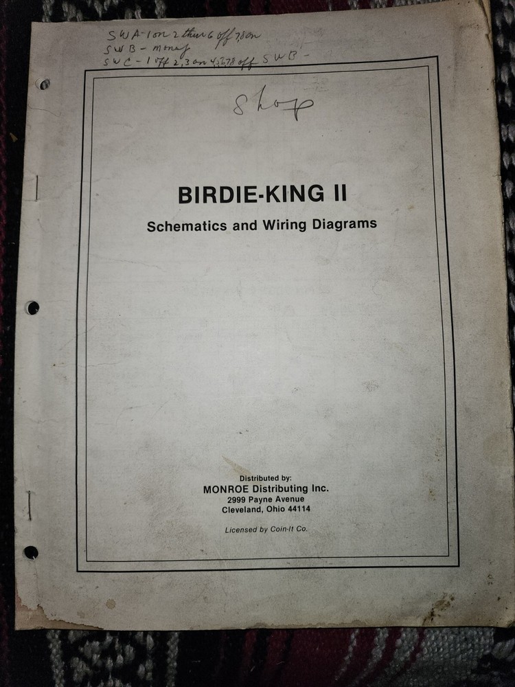 Birdie King 2 Arcade Schematics