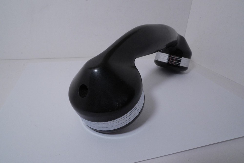 One AUTOMATIC ELECTRIC Chrome Banded HANDSET Cleaned & Tested But No Elements