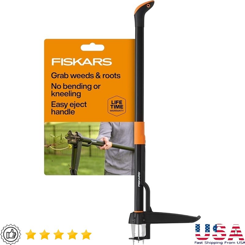 4-Claw Weed Puller Tool Ergonomic Garden Hand Tool Easy-Eject Design Weeding New