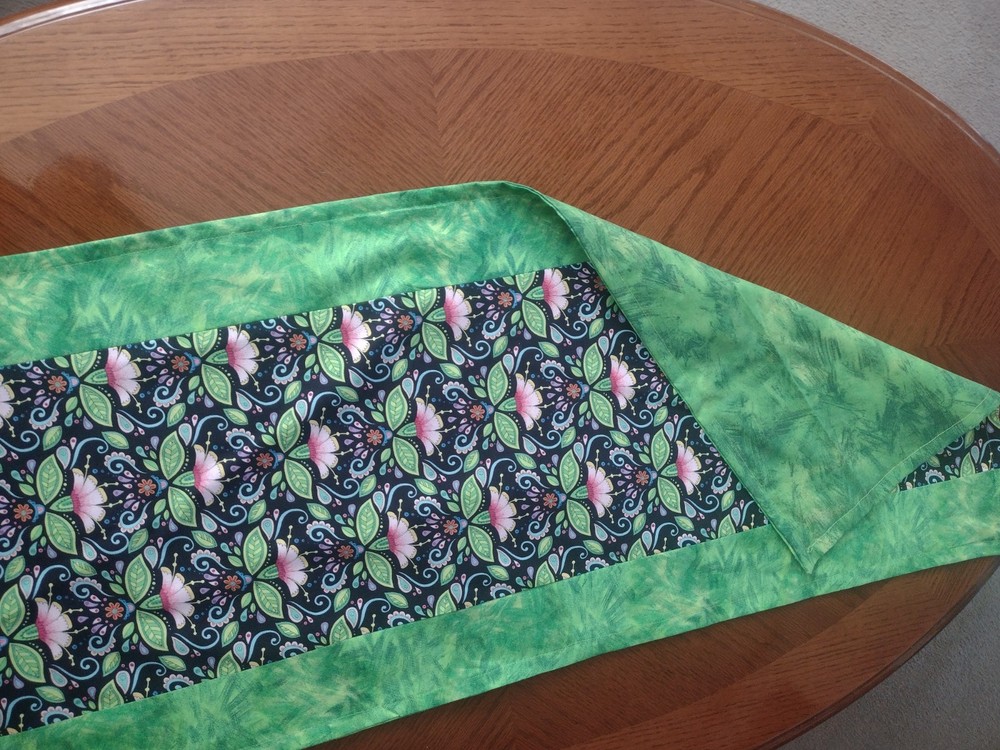 Handmade Multicolor Floral Table Runner