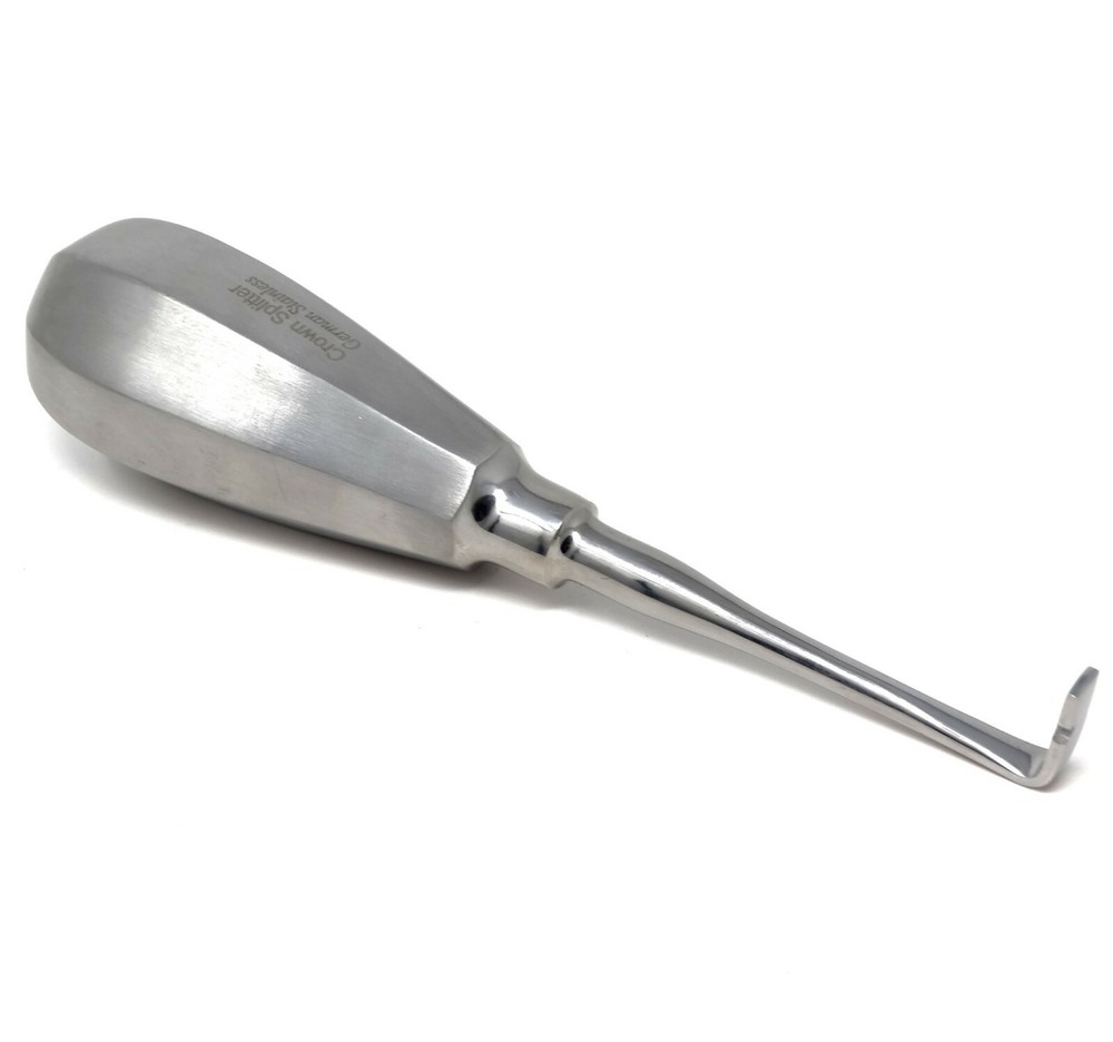 Dental Surgical Elevator 5.25" Crown Remover 90° Angled Extraction Splitter