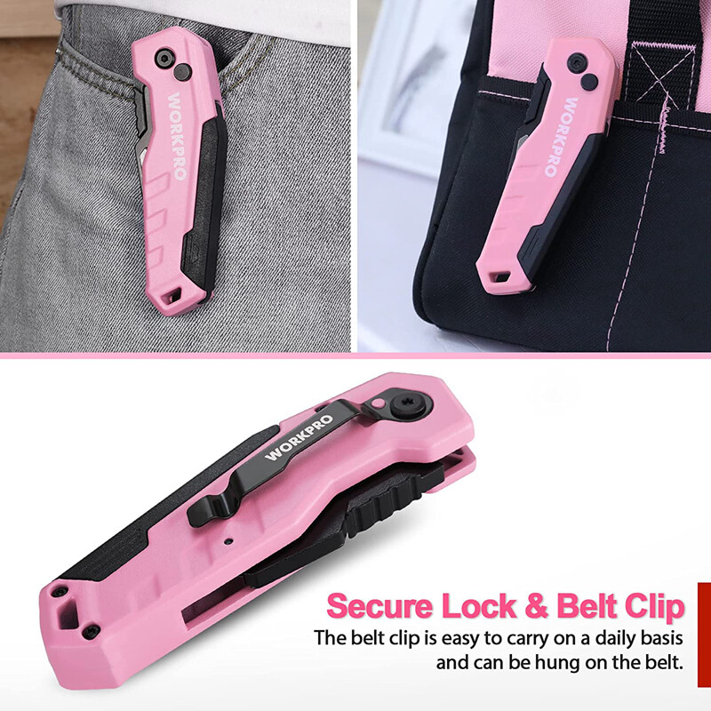 Compact Folding Utility Knife with 13PCS Blade QUICK CHANGE BLADE Camping Knife