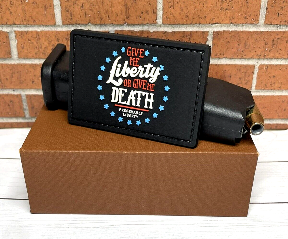 Tactical Morale Patch - PVC USA Liberty or Death Patch - Military Gun Patch