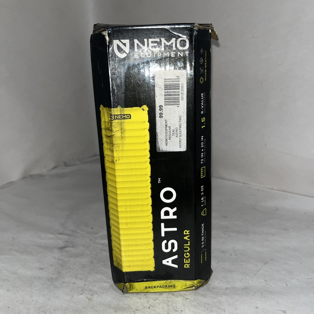 Nemo Equipment Regular Size Yellow Astro Sleeping Bag With Defects