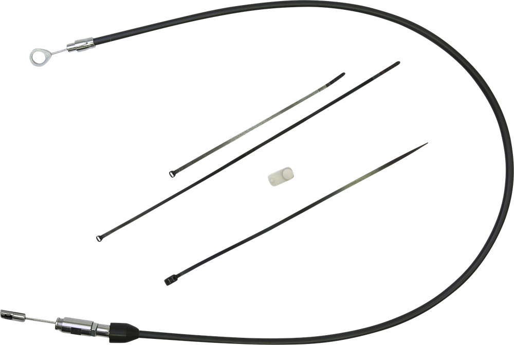 DRAG SPECIALTIES Quick Connect Clutch Cable - Upper - 38" - Black/Chrome