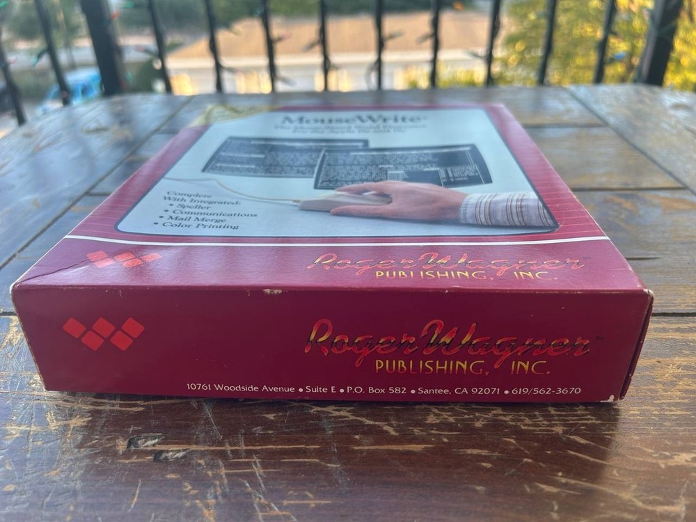 MouseWrite Word Processor Apple II/IIC Box Manuals Disks Roger Wagner