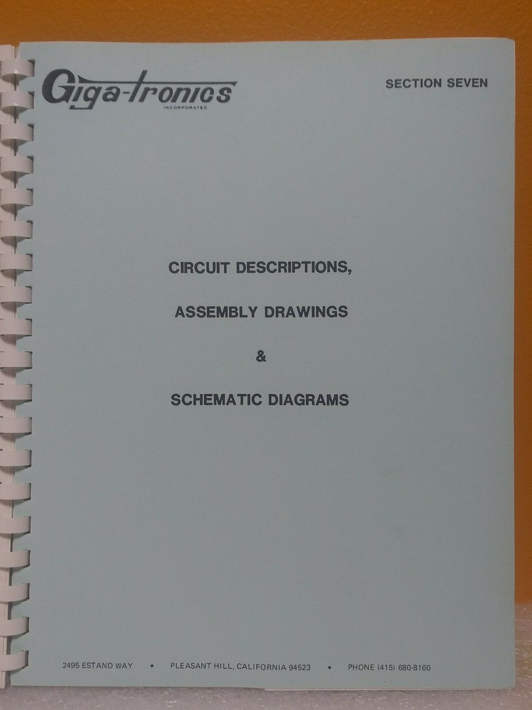 Giga-tronics 203AM00300 840 Frequency Extender Operation + Maintenance Manual