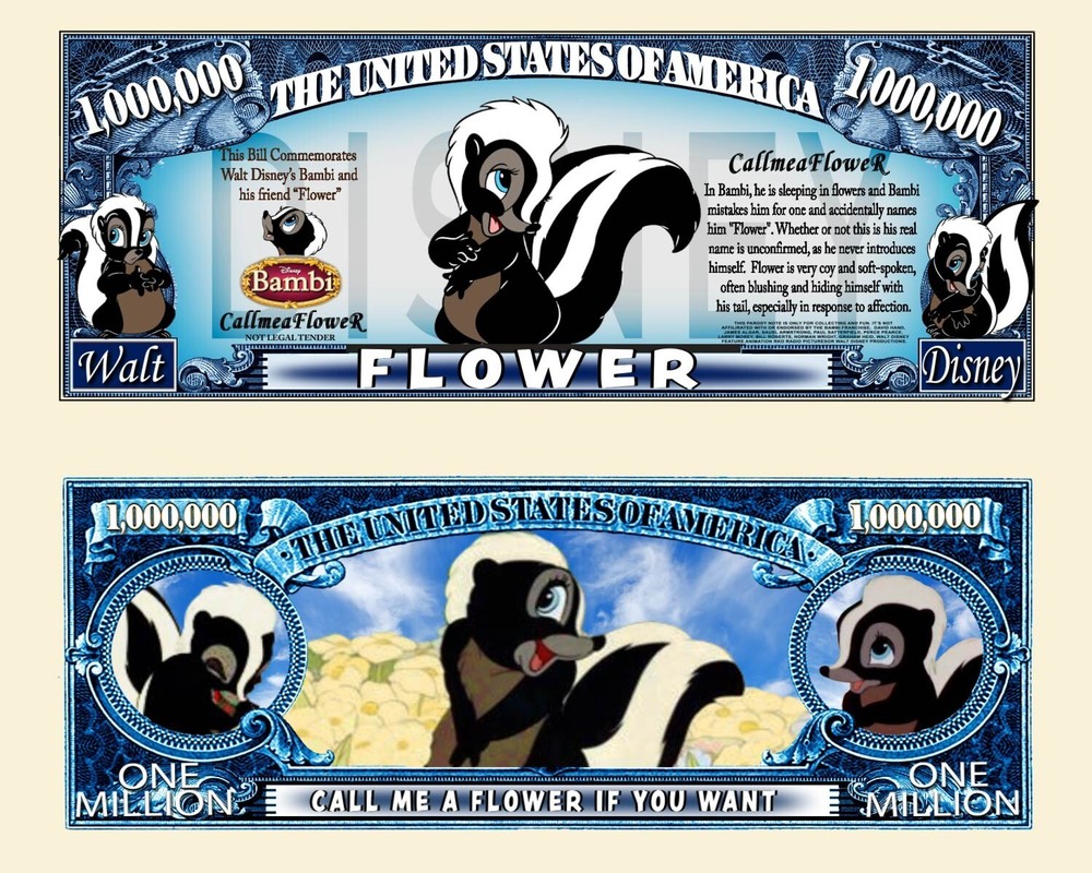 OUR FLOWER NOVELTY NOTE (25 Bills)